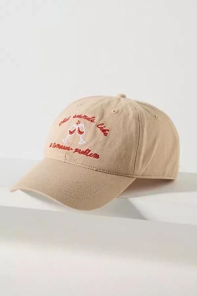 By Anthropologie Icons Baseball Cap In Sand