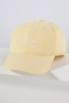 By Anthropologie Icons Baseball Cap In Yellow