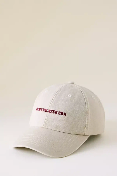 By Anthropologie In My Pilates Era Baseball Cap In Neutral