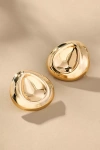 By Anthropologie Indented Oval Bean Earrings In Gold