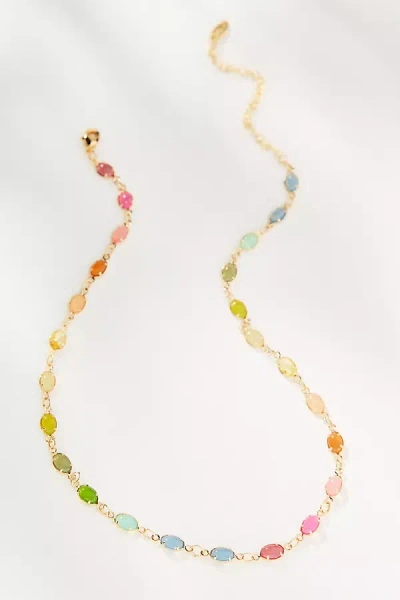 By Anthropologie Infinity Gemstone Necklace