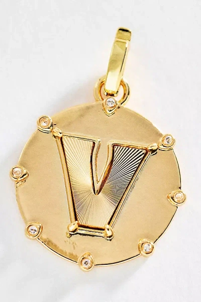 By Anthropologie Initial Charm In Gold