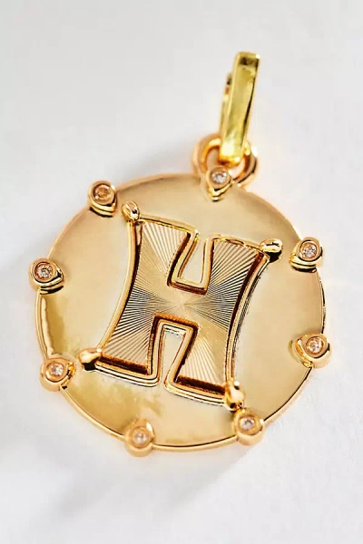By Anthropologie Initial Charm In Gold