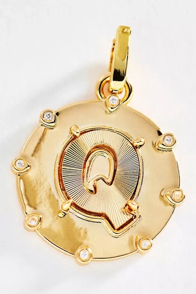 By Anthropologie Initial Charm In Gold