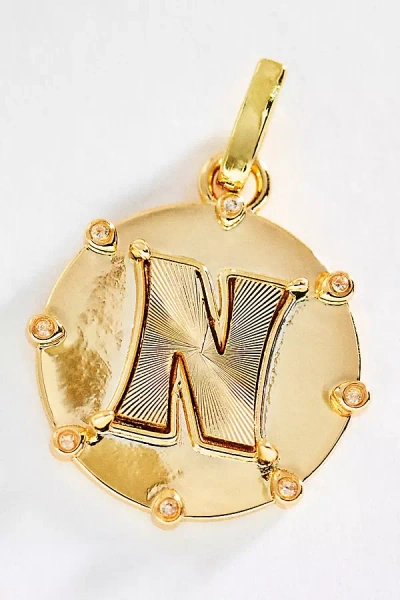 By Anthropologie Initial Charm In Gold