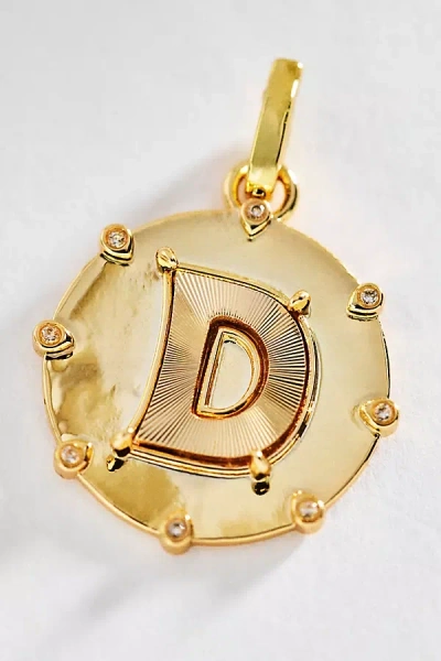 By Anthropologie Initial Charm In Gold