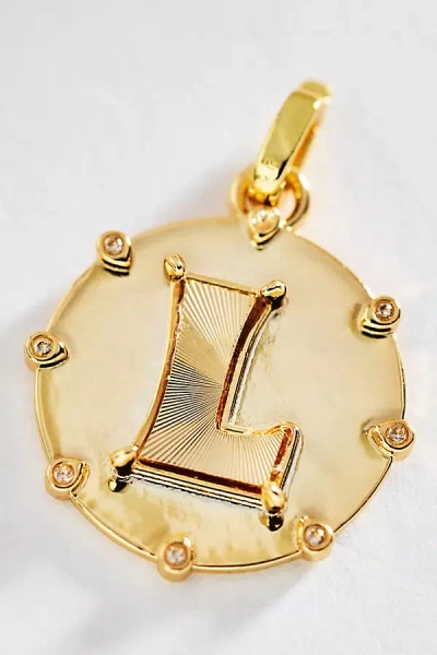 By Anthropologie Initial Charm In Gold