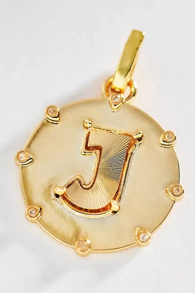 By Anthropologie Initial Charm In Gold