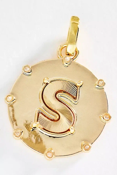By Anthropologie Initial Charm In Gold