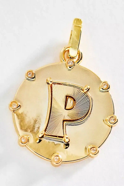 By Anthropologie Initial Charm In Gold