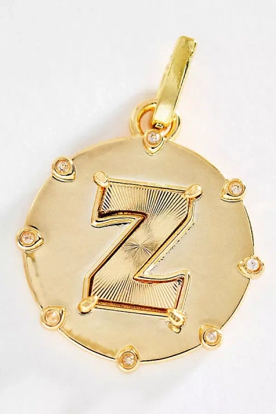 By Anthropologie Initial Charm In Gold