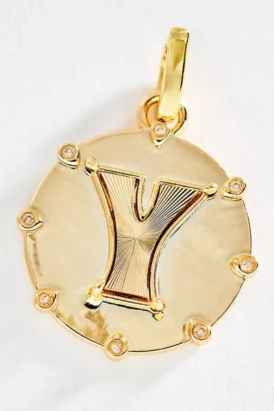By Anthropologie Initial Charm In Gold