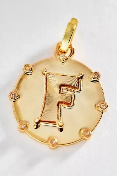 By Anthropologie Initial Charm In Gold
