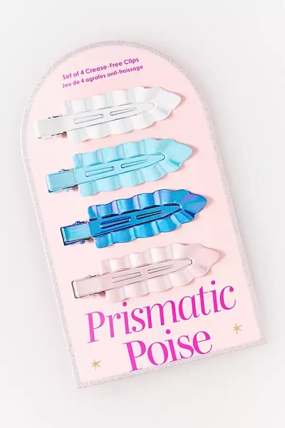By Anthropologie Iridescent Crease-free Clips, Set Of 4 In Multi