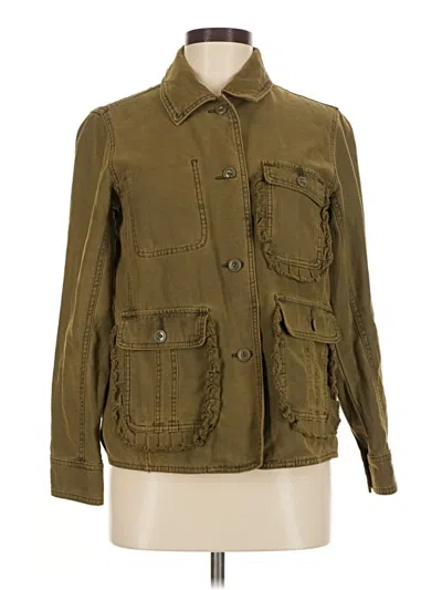 Pre-owned By Anthropologie Jacket In Green