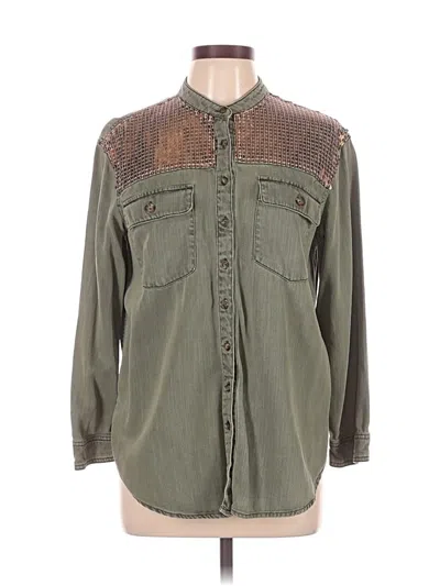 Pre-owned By Anthropologie Jacket In Green