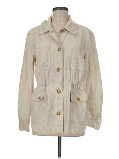 Pre-owned By Anthropologie Jacket In Ivory