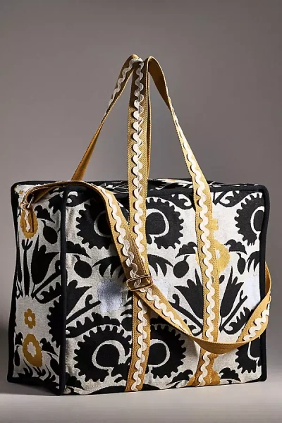 By Anthropologie Jacquard Weekender Tote