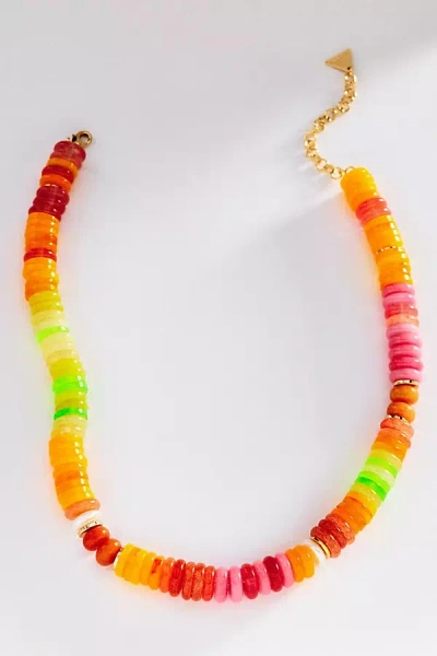 By Anthropologie Jelly Beaded Necklace In Multi