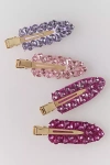 By Anthropologie Jeweled Crease-free Hair Clips, Set Of 4 In Multi