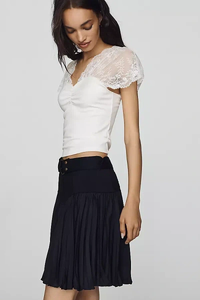 By Anthropologie Jodhpur Mini Skirt In Black