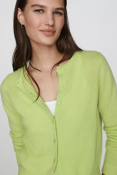 By Anthropologie Juliet 100% Cashmere Cardigan In Green