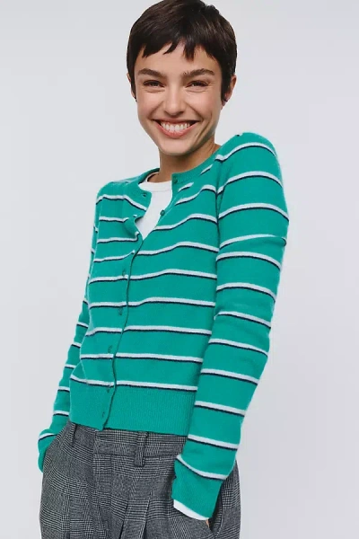 By Anthropologie Juliet 100% Cashmere Cardigan In Green