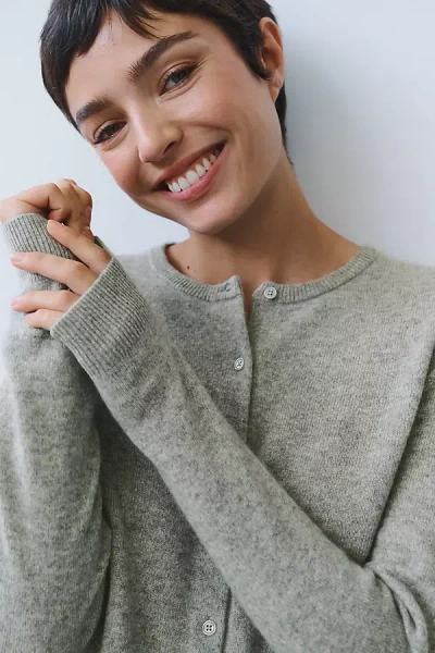By Anthropologie Juliet 100% Cashmere Cardigan In Gray