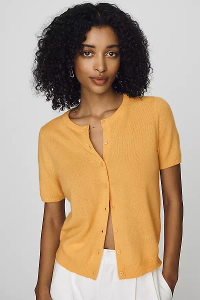 By Anthropologie Juliet Cashmere Cardigan In Orange