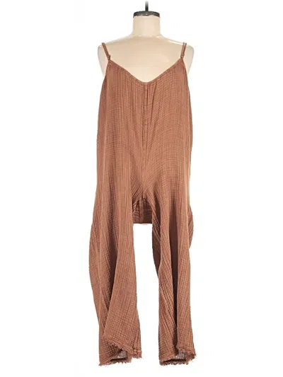 Pre-owned By Anthropologie Jumpsuit In Brown