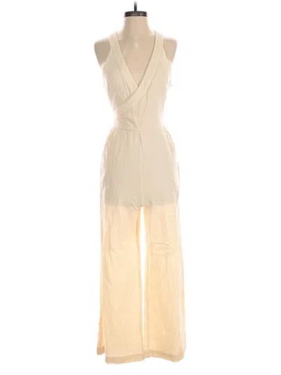 Pre-owned By Anthropologie Jumpsuit In Ivory