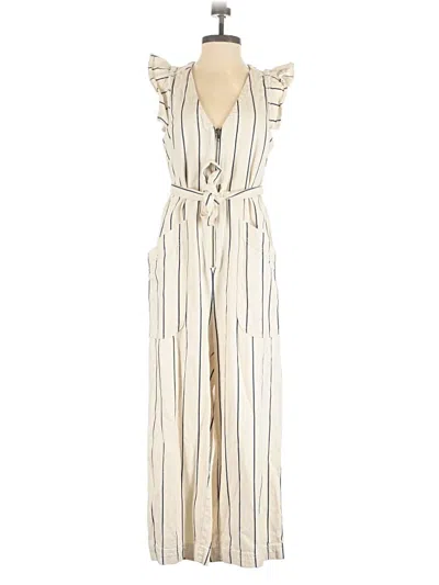 Pre-owned By Anthropologie Jumpsuit In Ivory