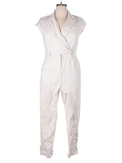 Pre-owned By Anthropologie Jumpsuit In Ivory