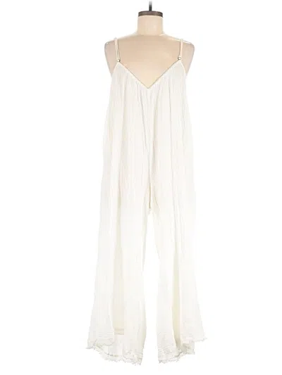 Pre-owned By Anthropologie Jumpsuit In Ivory