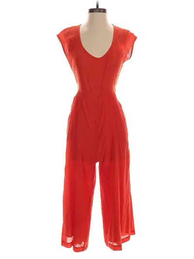 Pre-owned By Anthropologie Jumpsuit In Orange