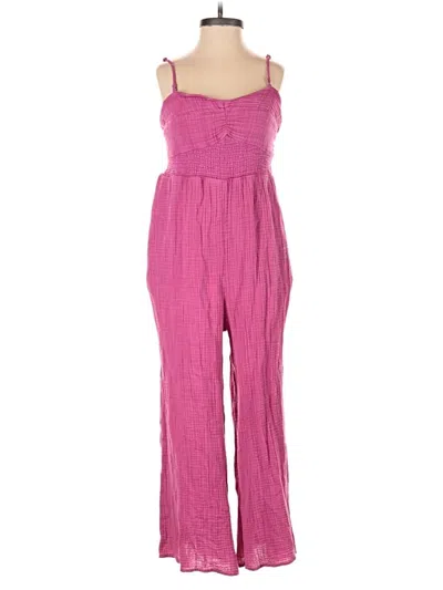 Pre-owned By Anthropologie Jumpsuit In Pink