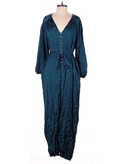 Pre-owned By Anthropologie Jumpsuit In Teal