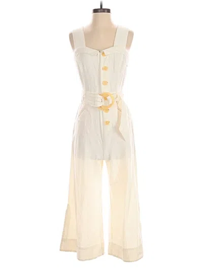 Pre-owned By Anthropologie Jumpsuit In White
