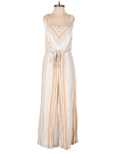 Pre-owned By Anthropologie Jumpsuit In White