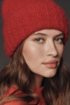 By Anthropologie Juniper Ribbed Beanie In Red