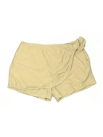 Pre-owned By Anthropologie Khaki Shorts In Gold