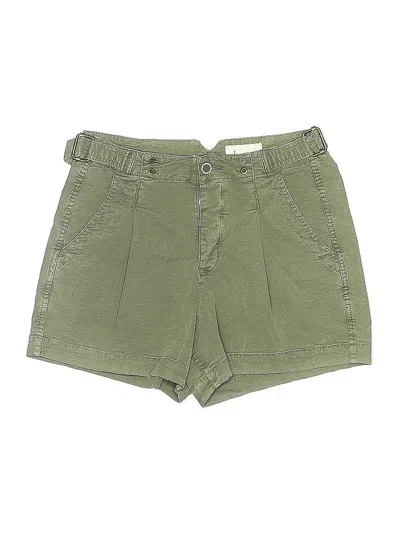 Pre-owned By Anthropologie Khaki Shorts In Green