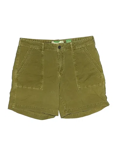 Pre-owned By Anthropologie Khaki Shorts In Green