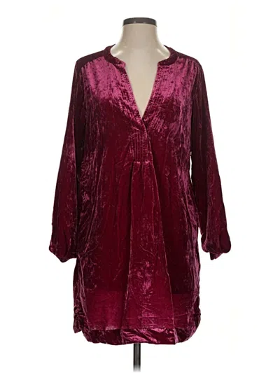 Pre-owned By Anthropologie Kimono In Burgundy