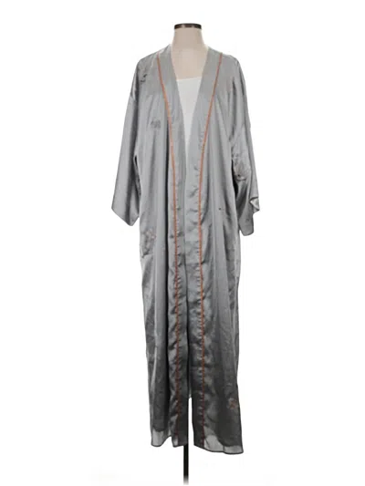 Pre-owned By Anthropologie Kimono In Gray