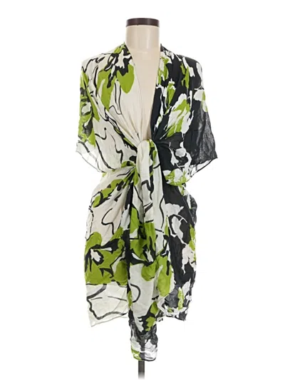 Pre-owned By Anthropologie Kimono In Green