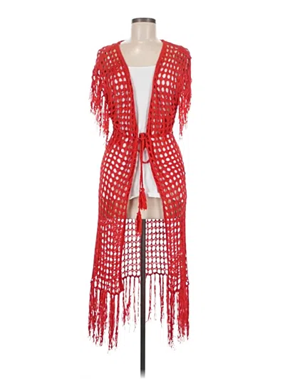 Pre-owned By Anthropologie Kimono In Red