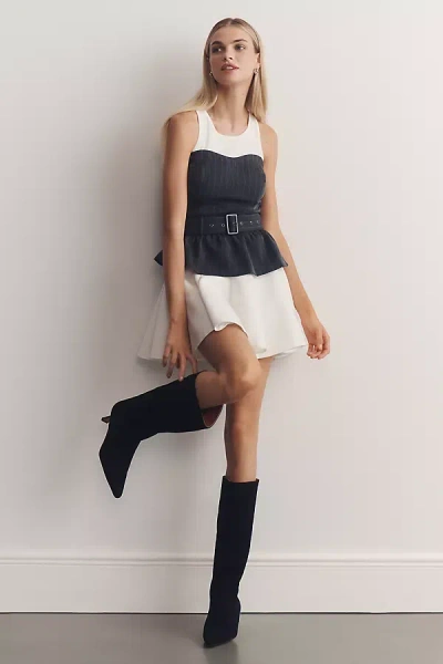 By Anthropologie Kitten-heel Tall Boots In Black
