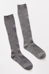 By Anthropologie Knee-high Ribbed Trouser Socks In Multicolor