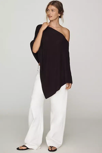 By Anthropologie Knit Asymmetric Poncho In Brown